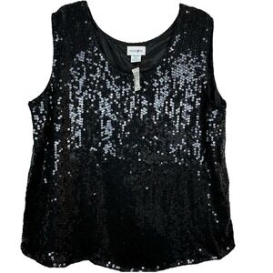 Vintage Parisian Silk Sequin Tank 3X NWT